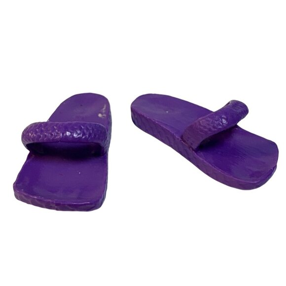 Monster High Purple Sandals For Gillington Gil Webber Flip Flops Shoes - Picture 1 of 4
